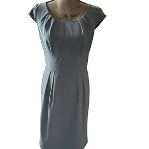 Calvin Klein Gray Cap Sleeve Midi Dress